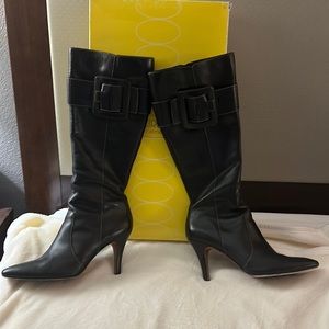 Circa Joan & David black leather boots